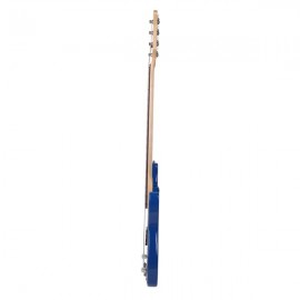 Exquisite Burning Fire Style Electric Bass Guitar Blue
