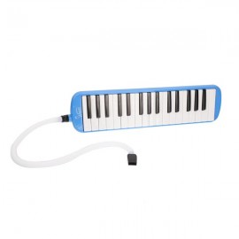 Glarry 32-Key Melodica with Blowpipe & Blow Pipe Blue
